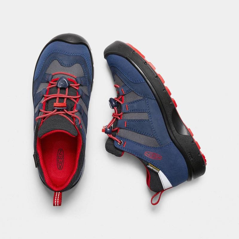 Keen Hikeport Waterproof Kids Sneakers Blue/Red Online (5407-IDBFH)